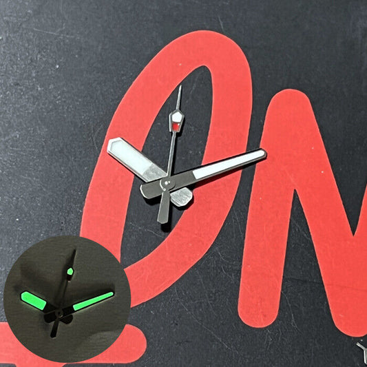 Silver Trim C3 Super Lume diving watch hands compatible with SKX, SBBN, NH35, and NH36 movements.