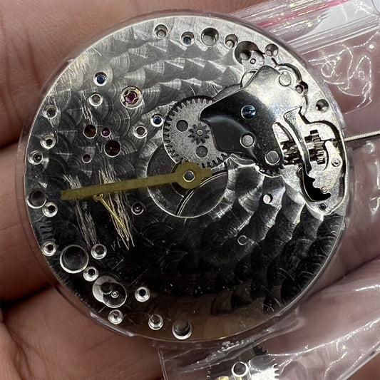 Seagull ST3620 mechanical watch movement with ETA 6497/6498 base, featuring second hand at 9 o'clock.