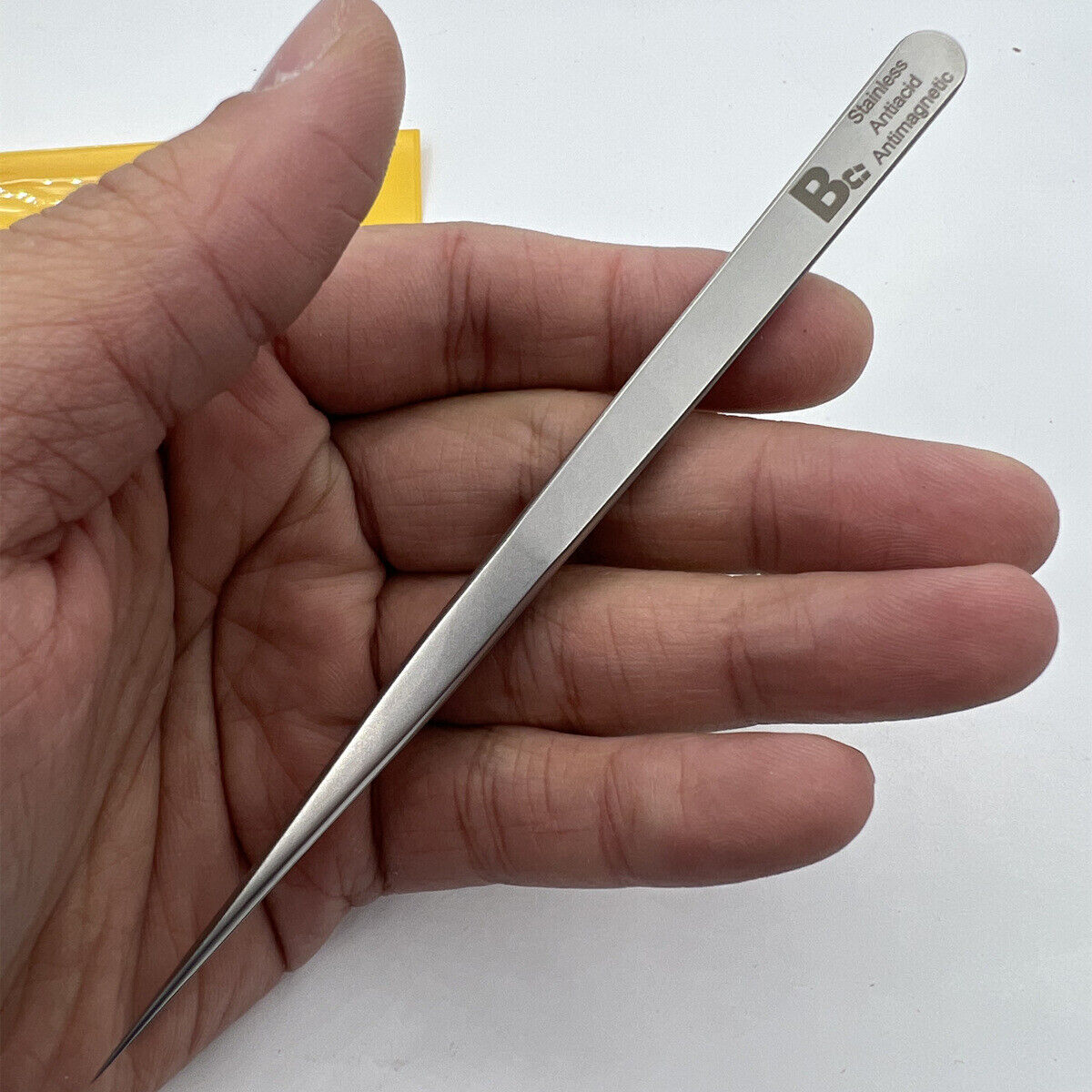 Bergeon 7026-SS Antimagnetic Tweezer Narrow and Fine Points