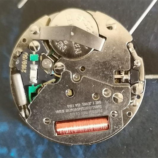 ISA 1198 Swiss quartz movement for Moon Star Phase watch repair, precise timing component