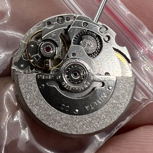 Miyota/Citizen 6T51 silver plated automatic watch movement with day-date function from Japan