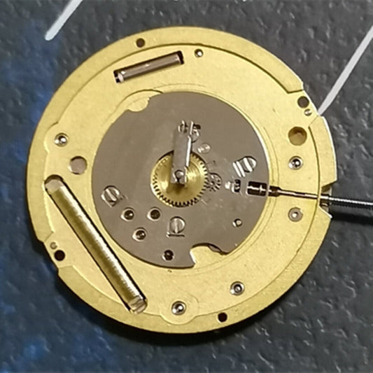 Ronda 1004 golden watch quartz movement, Swiss made 2 hands, precise watch accessory part.