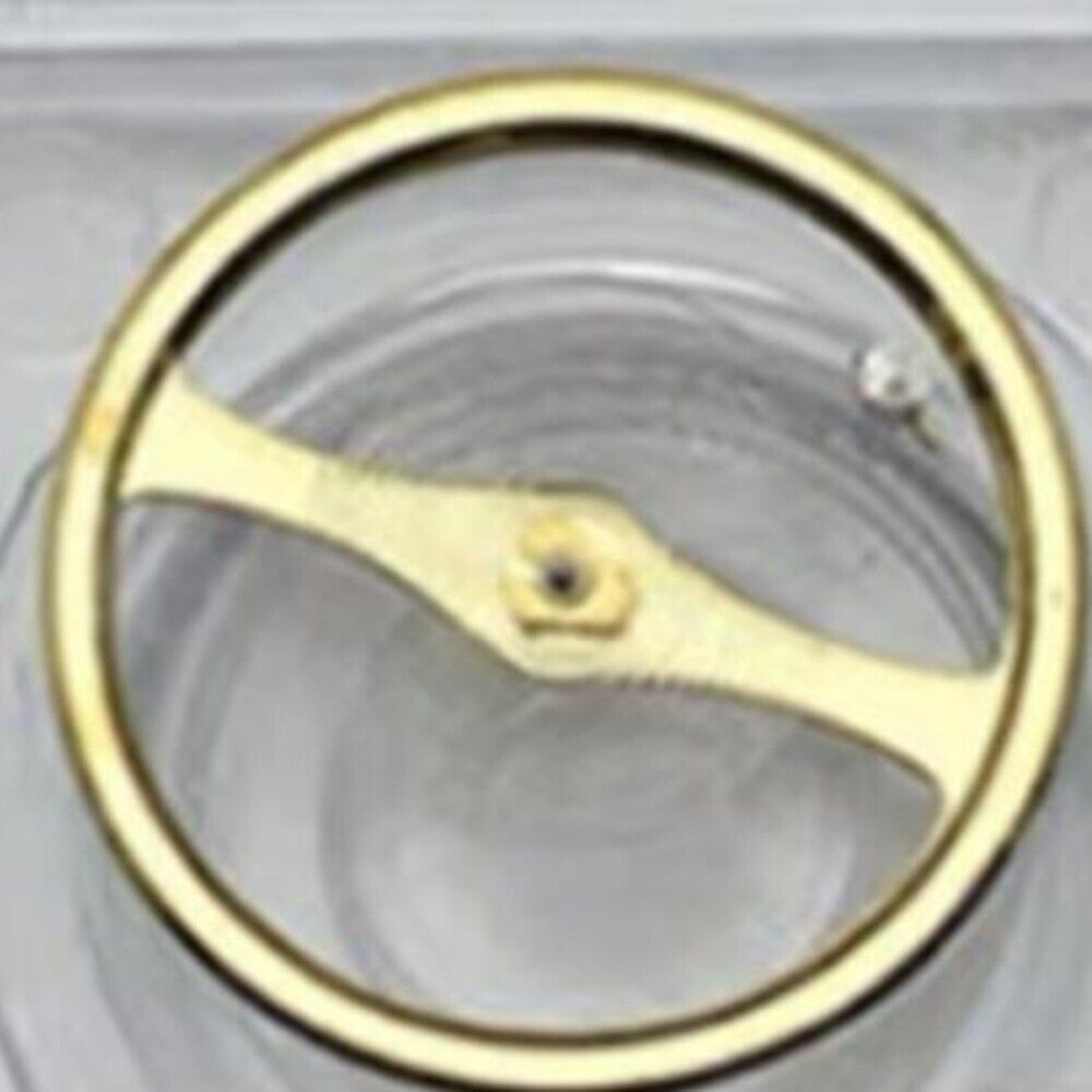 Goldenes Uhrenteil, komplettes Unruhrad mit Spiralfeder, passend für Uhrwerk 7009