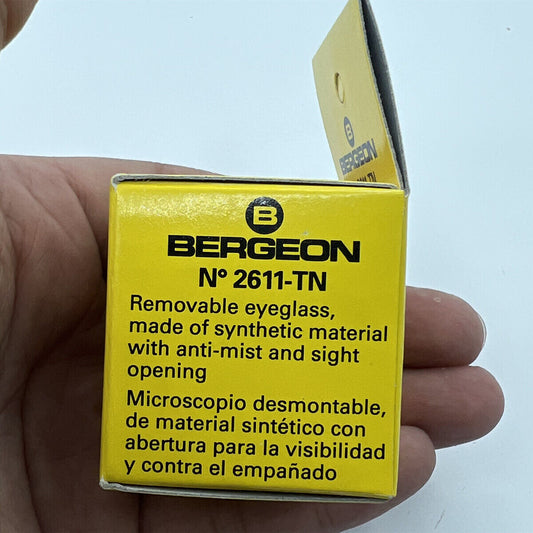 Bergeon 2611-TN-3 loupe with 3.3x magnification, ideal for precise watch accessory inspection.