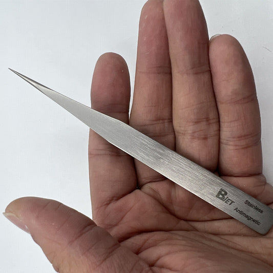 Bergeon 7024-AA anti-magnetic tweezers 125mm for precise Swiss watchmaker use