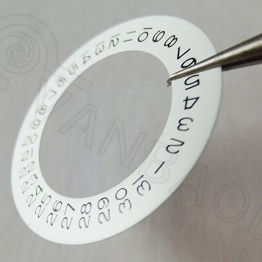 1. Date Disk Wheel overlay for watch 2813 8215 2836 movement with date at 9 o'clock,.