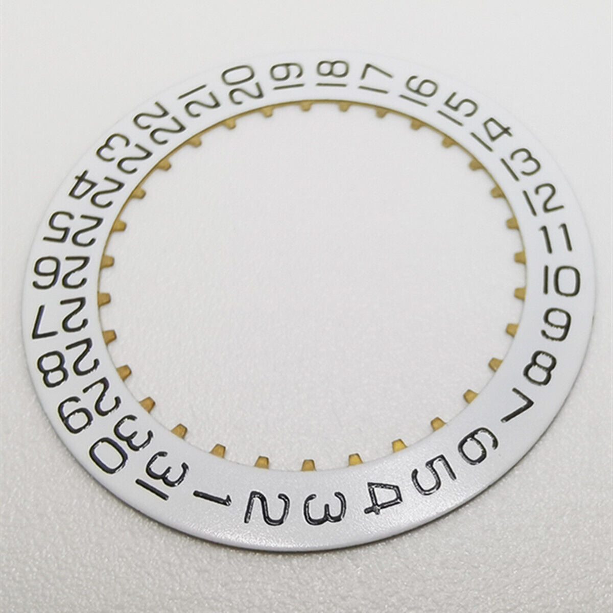 White week and date wheel by Generic for SW200 watch movement, date display positioned at 3 o'clock