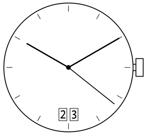 Ronda 4003B 4003.B Quartz Watch Movement Date At 6/12