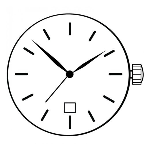 Miyota 9U13 Japan Quartz Movement Date At 3 /6