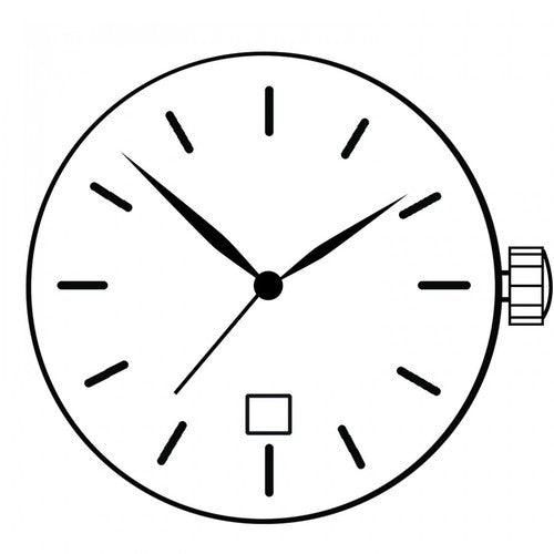 Miyota 9U13 Japan Quartz Movement Date At 3 /6