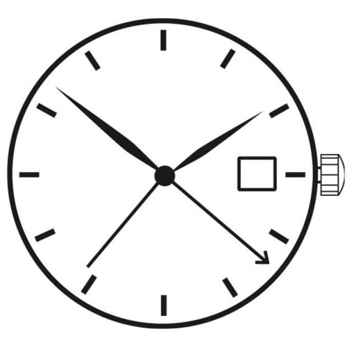 Ronda 515 24D 515.24D Quartz Watch Movement Date At 3/6 Quartz Movement
