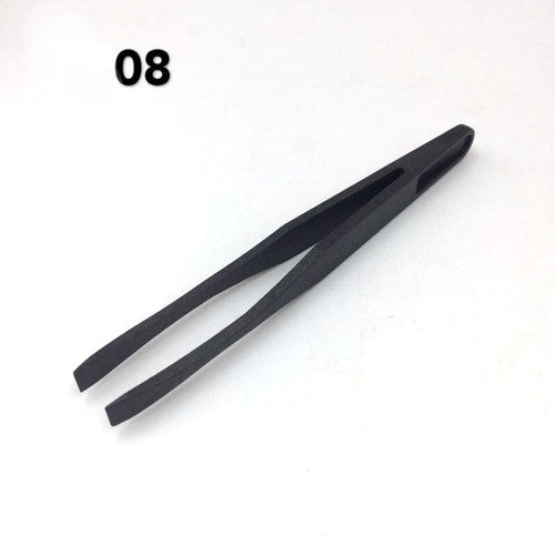 6PCS/Pack Carbon Fibre ESD Anti-Static Carbonization Tweezer 6751 Replacement