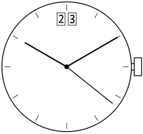 Ronda 4003B 4003.B Quartz Watch Movement Date At 6/12