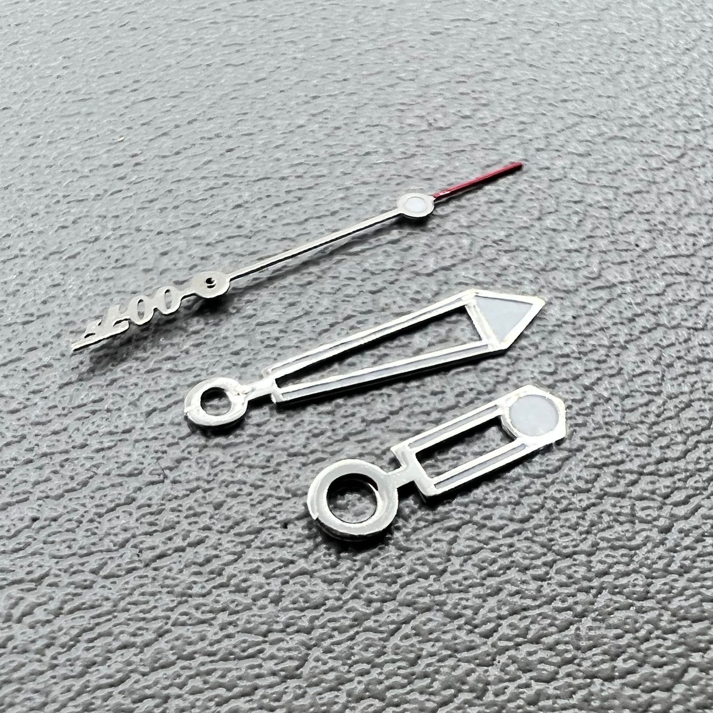 Green Lume Silver Trim Watch Hands for Miyota 8205 8215 821A 2813 Movement