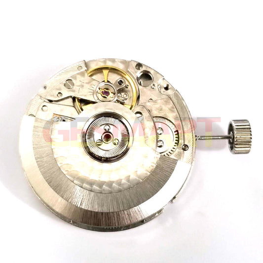 Seagull ST2555 automatic watch movement with 9H second hand, perlage finish, big date feature.