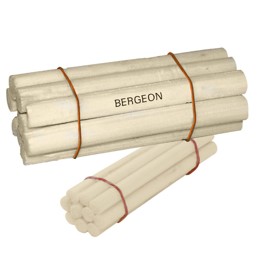 Bergeon 1582-15 bundle of 10 natural elder pith sticks, �15mm, for precise watchmaking cleaning.