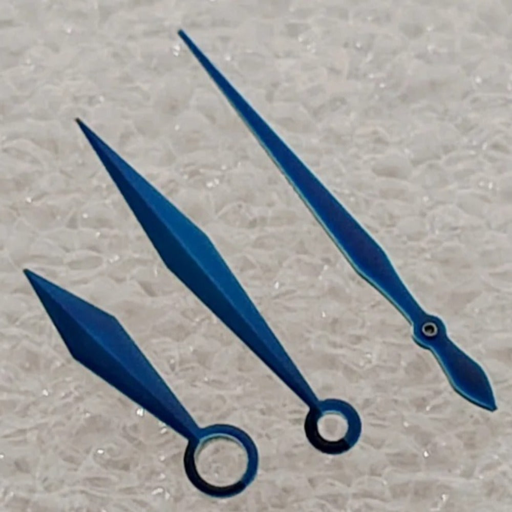 Blue 12.5mm Sword-shaped watch Hands no lume for NH35 NH36 Movement
