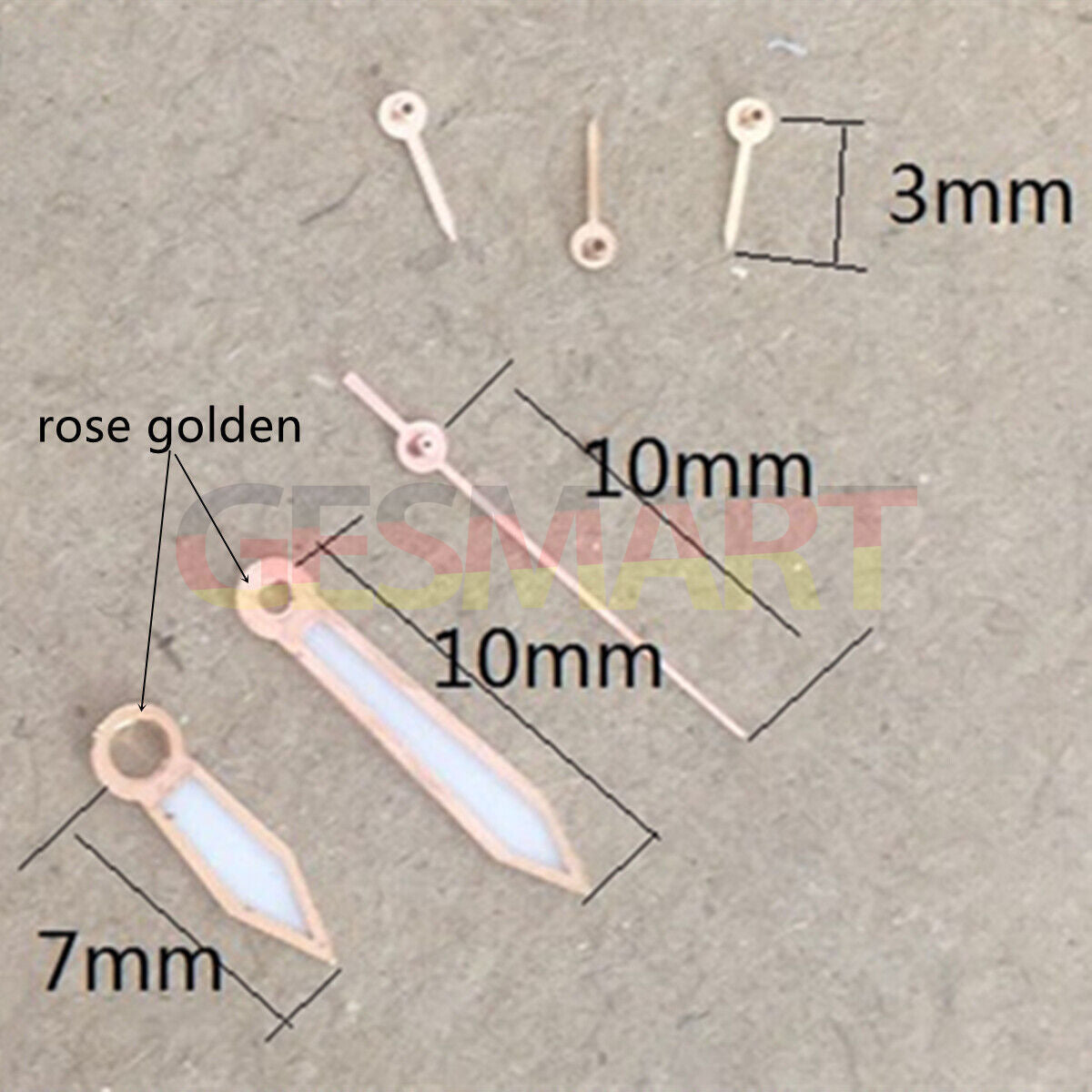 Roségoldener Rand, 10 mm, leuchtende Uhrzeiger für Miyota OS10 OS20 OS22 OS60 OS80