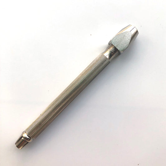 Bergeon 1842-17B pin vise with square head, adjustable 0-1.20mm and 1.50-3.00mm for watch repair.