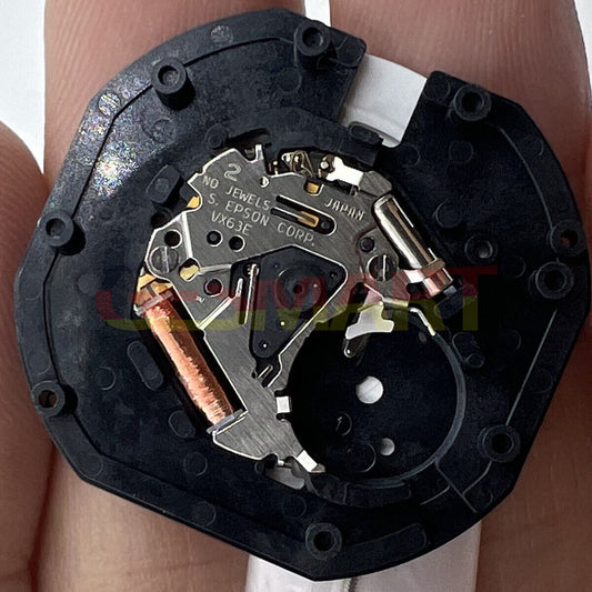 Hattori Epson VX63E quartz watch movement, precision Japan-made mechanism for accessories