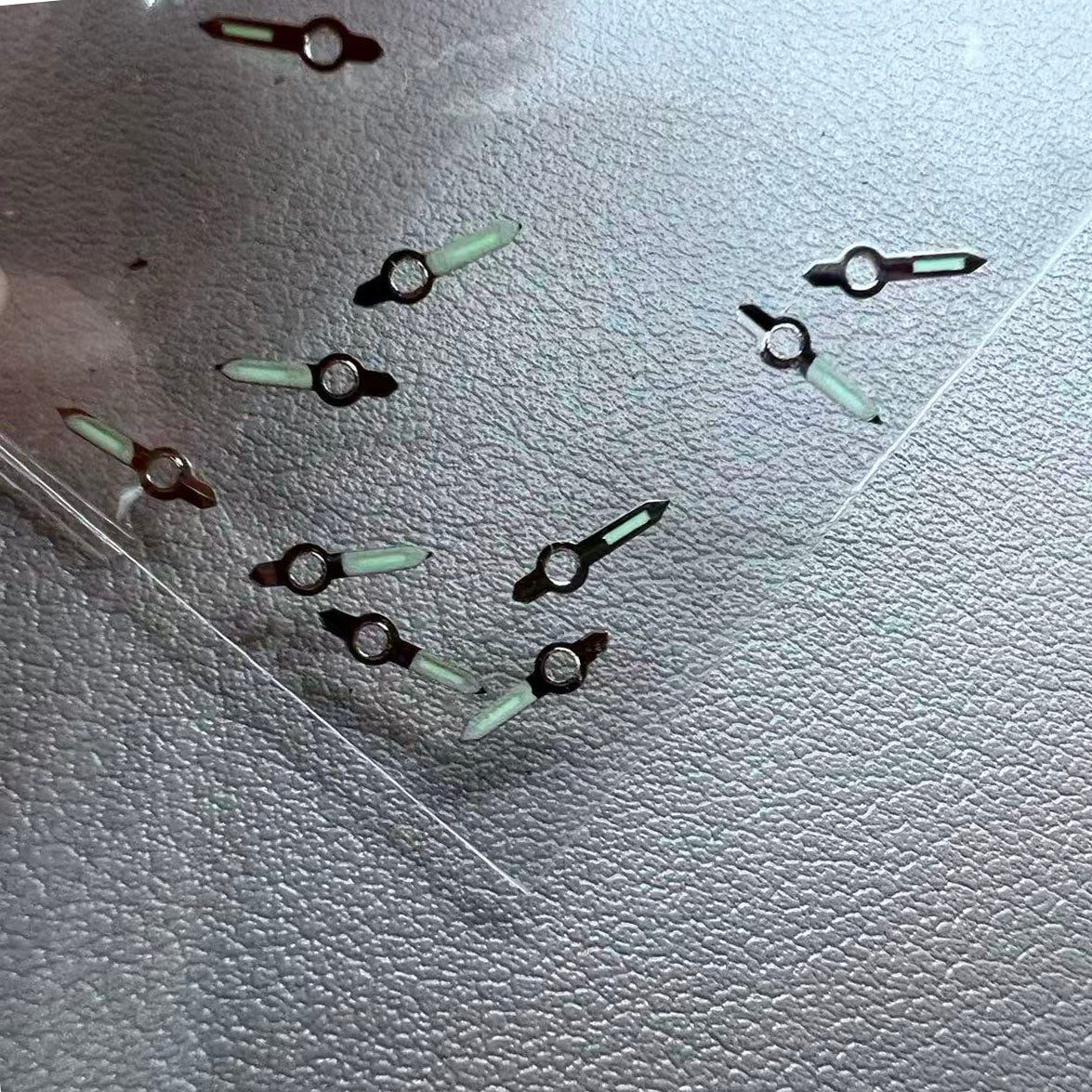 100 Sets Silver Trim Arrow Shape Watch Hands for Miyota 2035 2115 PC21