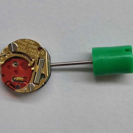 Seiko 1E20B quartz movement watch part with 2 hands, original Japan made replacement for precise repairs.