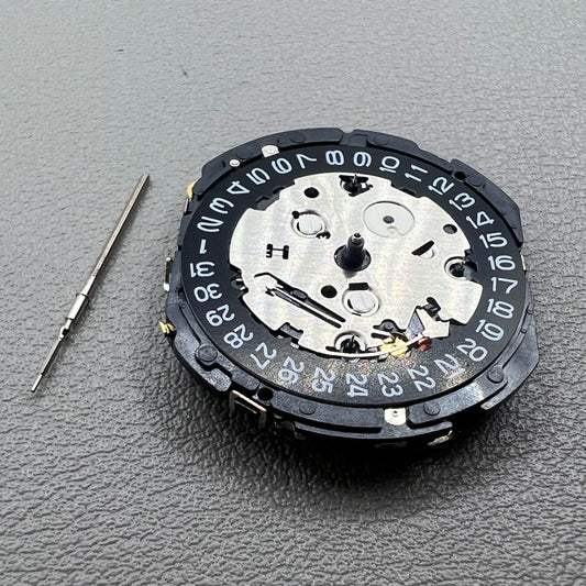 Seiko 7T85A quartz watch movement showcasing precision Japan-made craftsmanship for watch accessories.