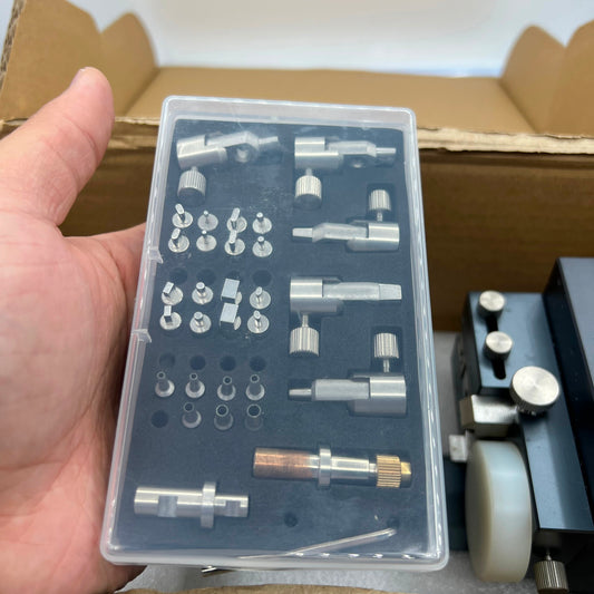 Watch Strap Hole Punch set with multi-shape punches for precise watch strap adjustments and repairs.