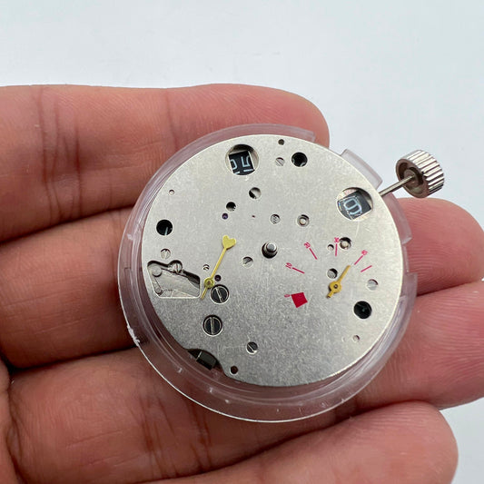 Seagull TY2530 black date disk for ST25 automatic watch movement replacement.