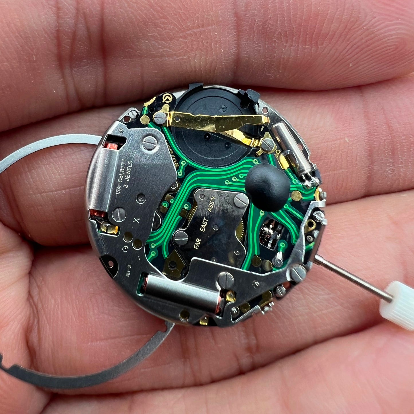 Uhrmacher ISA 8171 Silber Quarzwerk Datum bei 4 Multifunktion