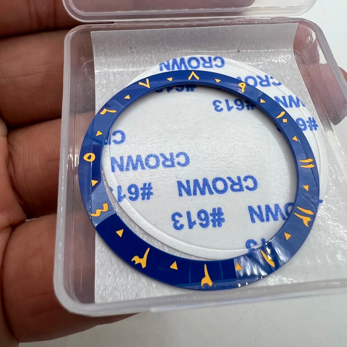 38 mm geneigte Keramiklünette mit arabischen Ziffern 1–12 für 40 mm SUB-Uhrengehäuse