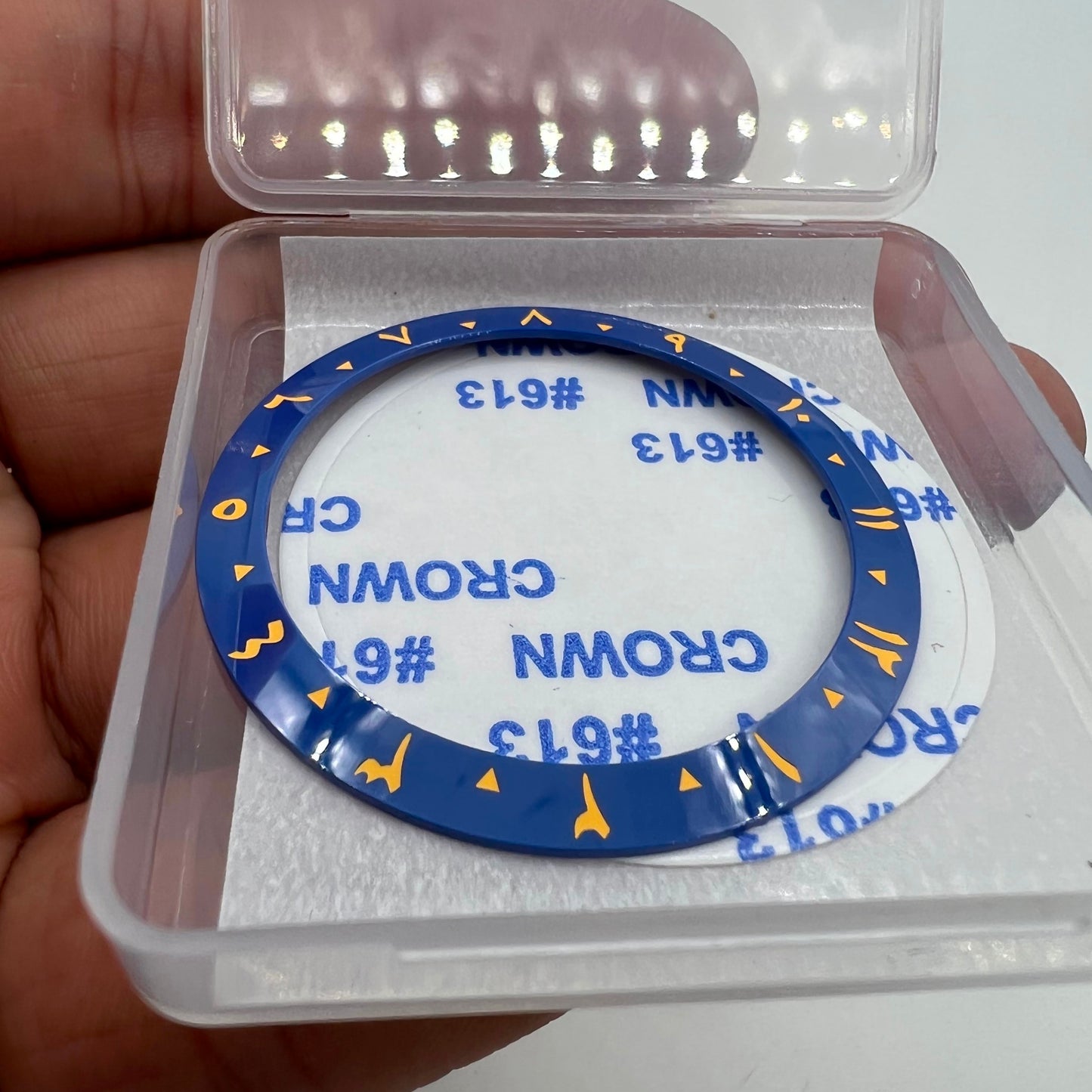 38 mm geneigte Keramiklünette mit arabischen Ziffern 1–12 für 40 mm SUB-Uhrengehäuse