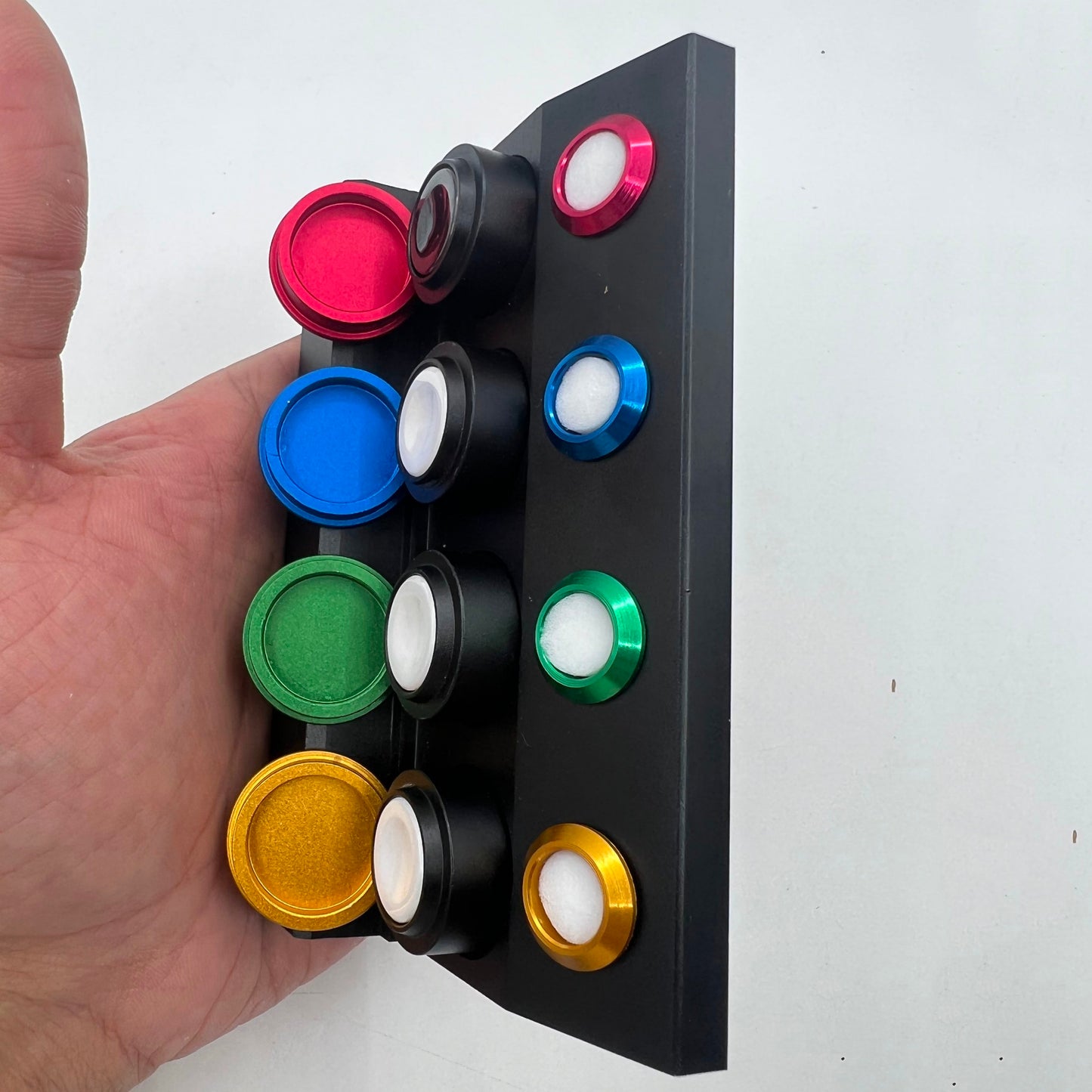Support pour outils de réparation de montres, gobelets à huile en alliage moulé sous pression, 4 récipients