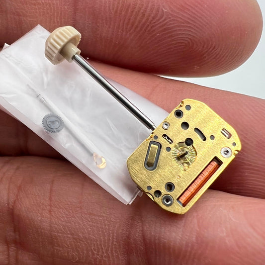 Miyota 5R21 Japan quartz movement for precise timekeeping in watch accessories.