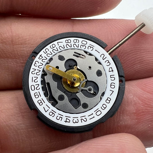 ETA 803.114 Swiss Made quartz watch movement with 3 hands and date display at 3 o'clock for precise timekeeping