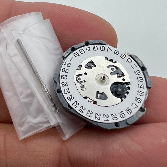 Japan Made Hattori Epson TMI VJ12 VJ12B quartz watch movement with date at 3 and 6 o?clock positions