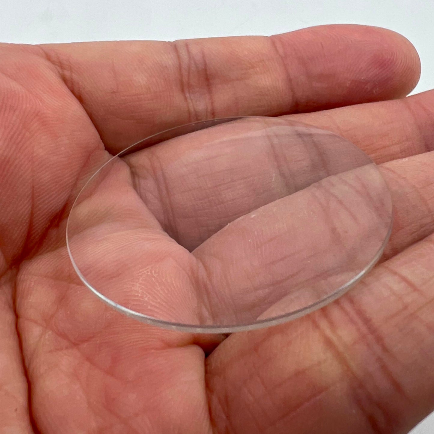 Verre minéral de remplacement pour montre ronde de 40 à 45 mm, épaisseur 1,0 mm
