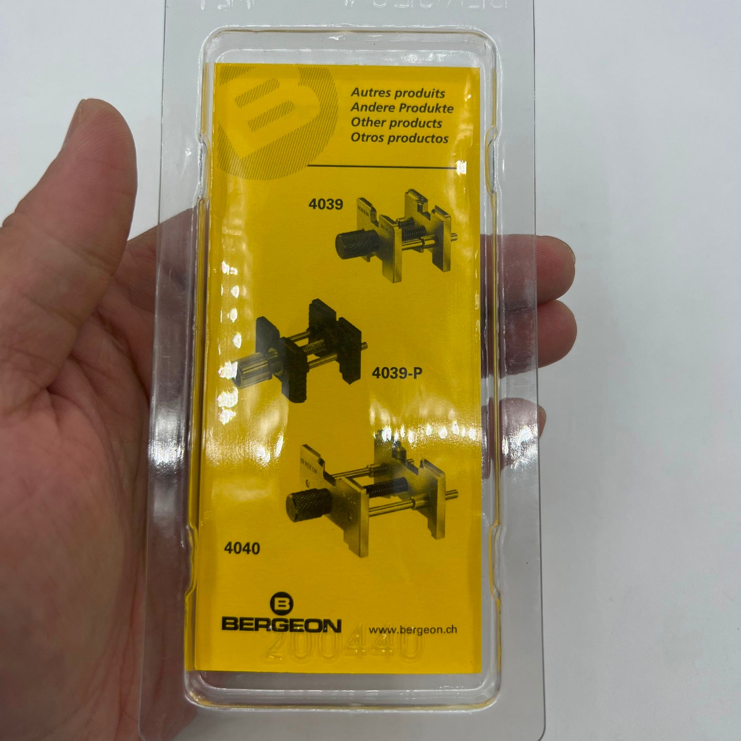 Bergeon 4040-P Extensible And Reversible Movement Holder Swiss Made