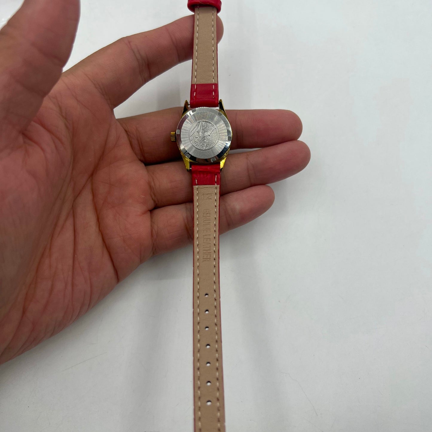 Seagull Manuelle Mechanische Dame Uhr Farbverlauf Rot Goldene Nagel Einzelnen Kalender