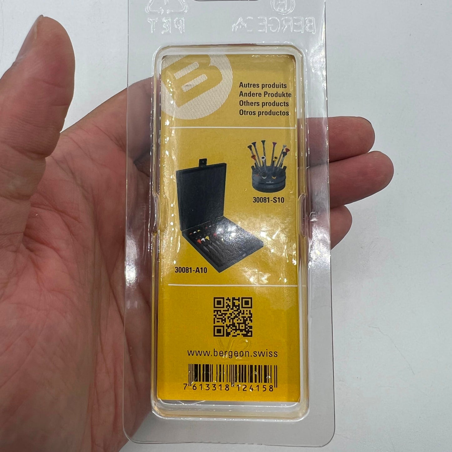 Bergeon 30081-TAM-120 Swiss drum barrel screwdriver 1.20mm for precise watch repair.