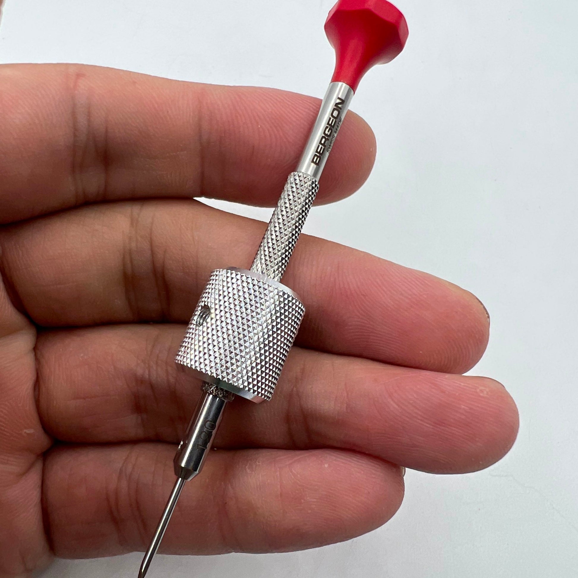 Bergeon 30081-TAM-120 1.20mm Swiss drum barrel screwdriver for precise watch repair tasks.