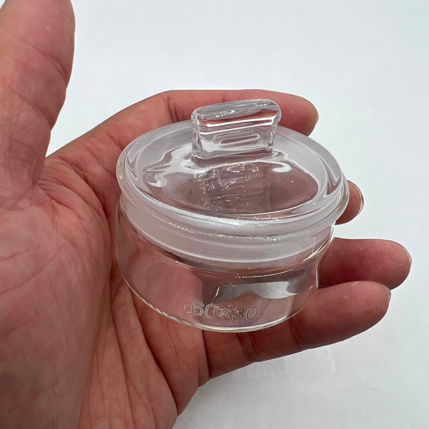 Benzinölbecher, staubfrei, zum Waschen von Petrischalen aus Glaszylindern