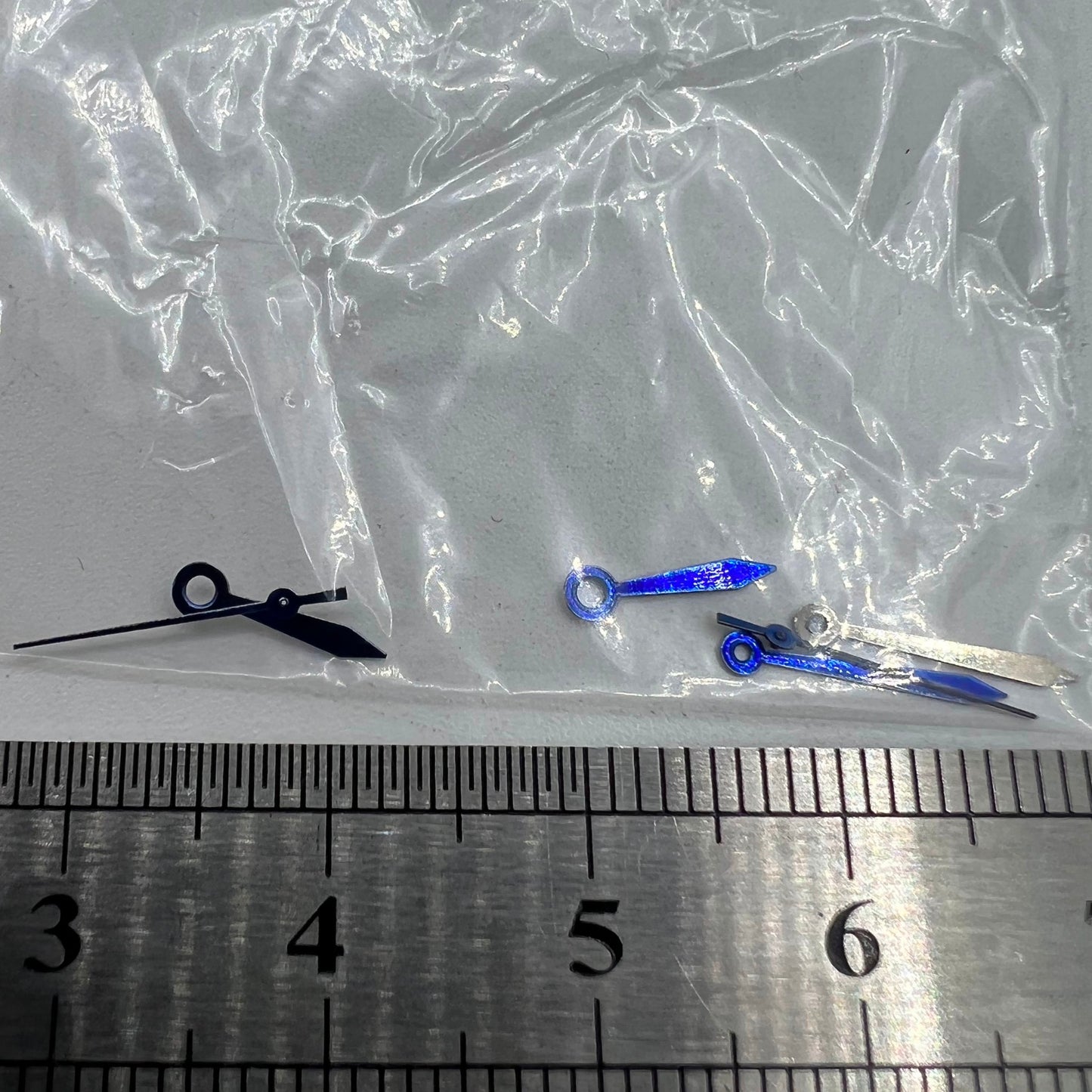 Aiguilles de montre bleues 11 mm en forme de flèche sans luminescence pour mouvement à quartz Miyota 2035 #11