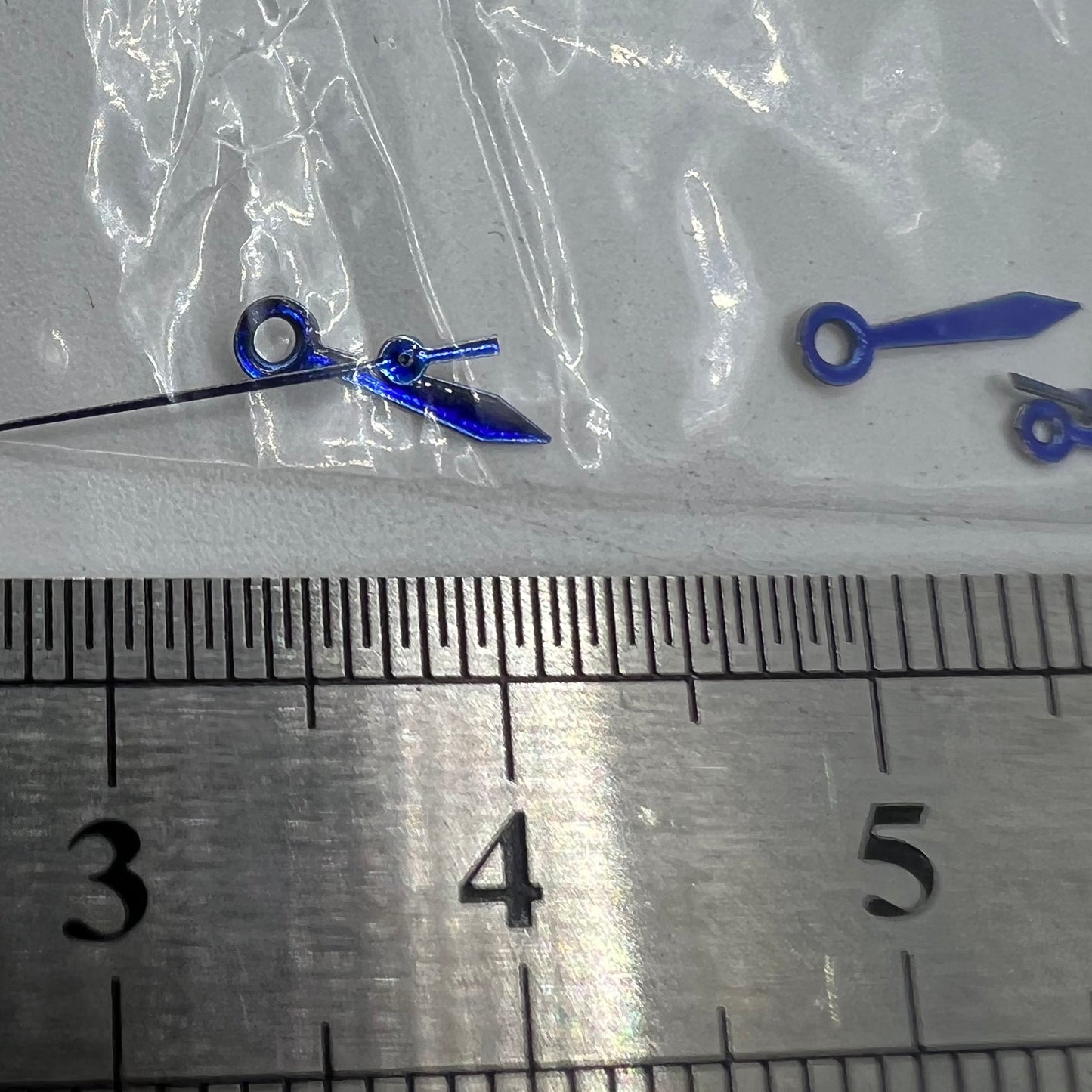 Aiguilles de montre bleues 11 mm en forme de flèche sans luminescence pour mouvement à quartz Miyota 2035 #11