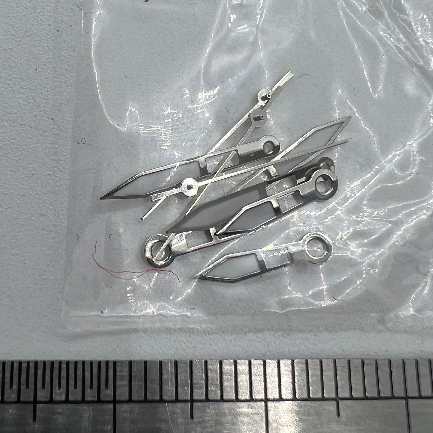 13 mm Uhrzeiger, silberner Rand, grüne Leuchtmasse für Miyota 2315 2035 2036 2115 2305