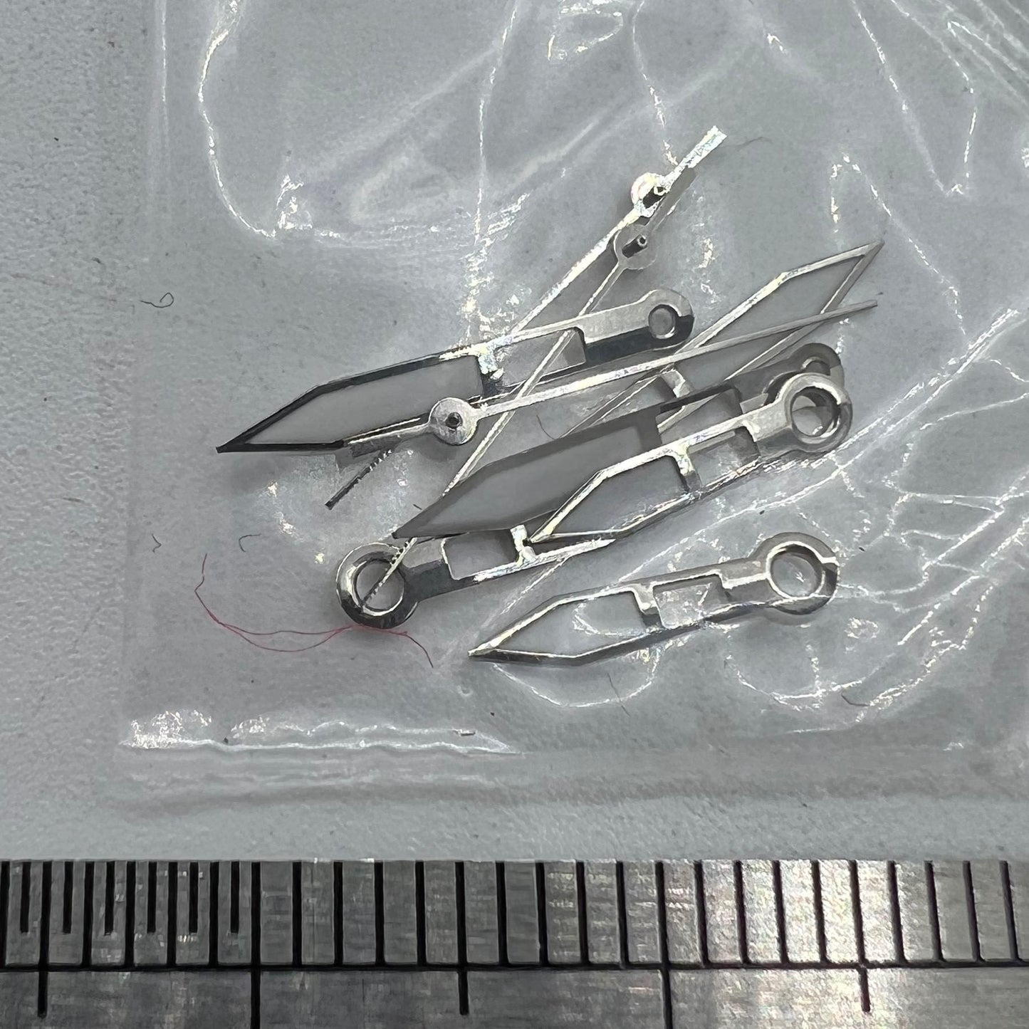 13 mm Uhrzeiger, silberner Rand, grüne Leuchtmasse für Miyota 2315 2035 2036 2115 2305