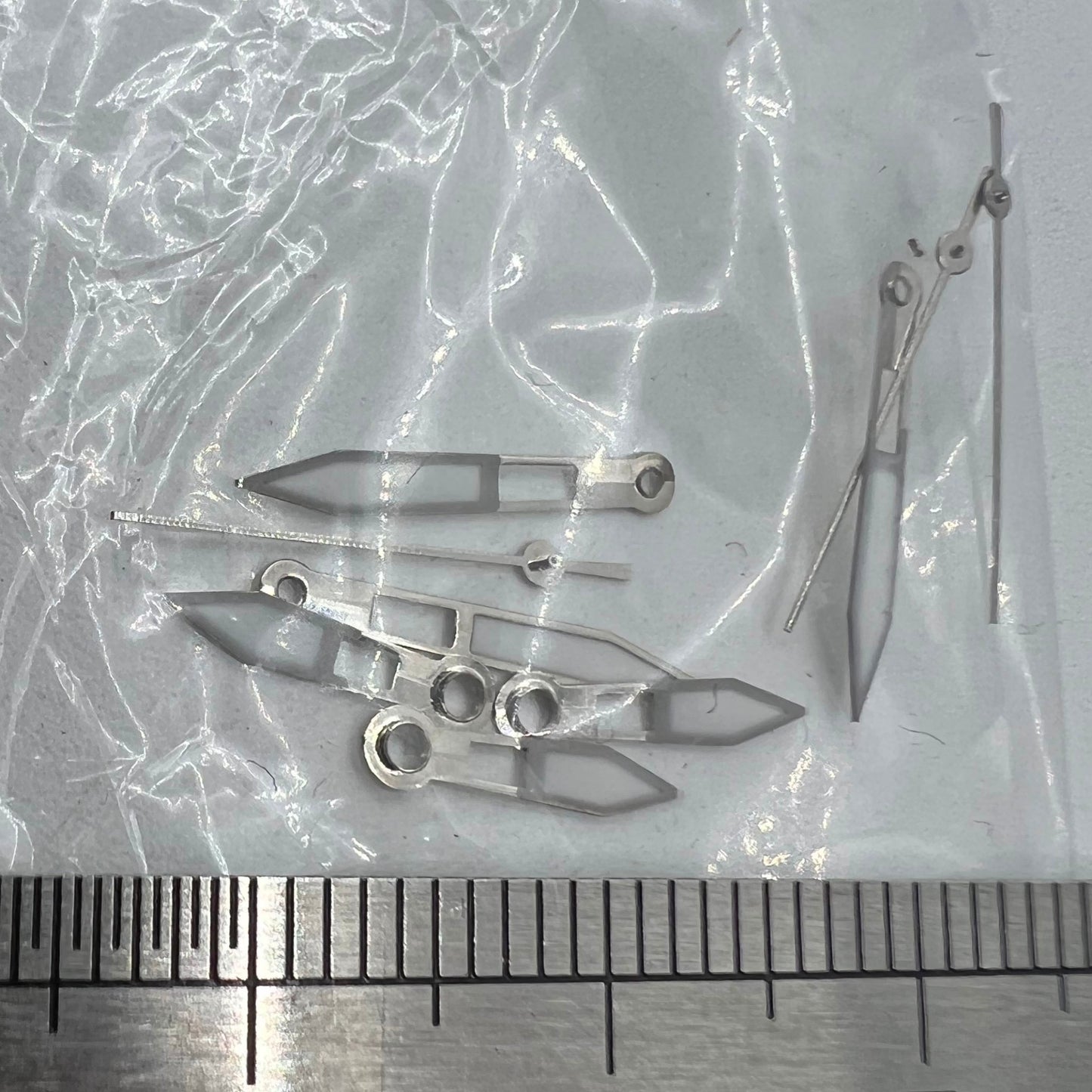 13 mm Uhrzeiger, silberner Rand, grüne Leuchtmasse für Miyota 2315 2035 2036 2115 2305