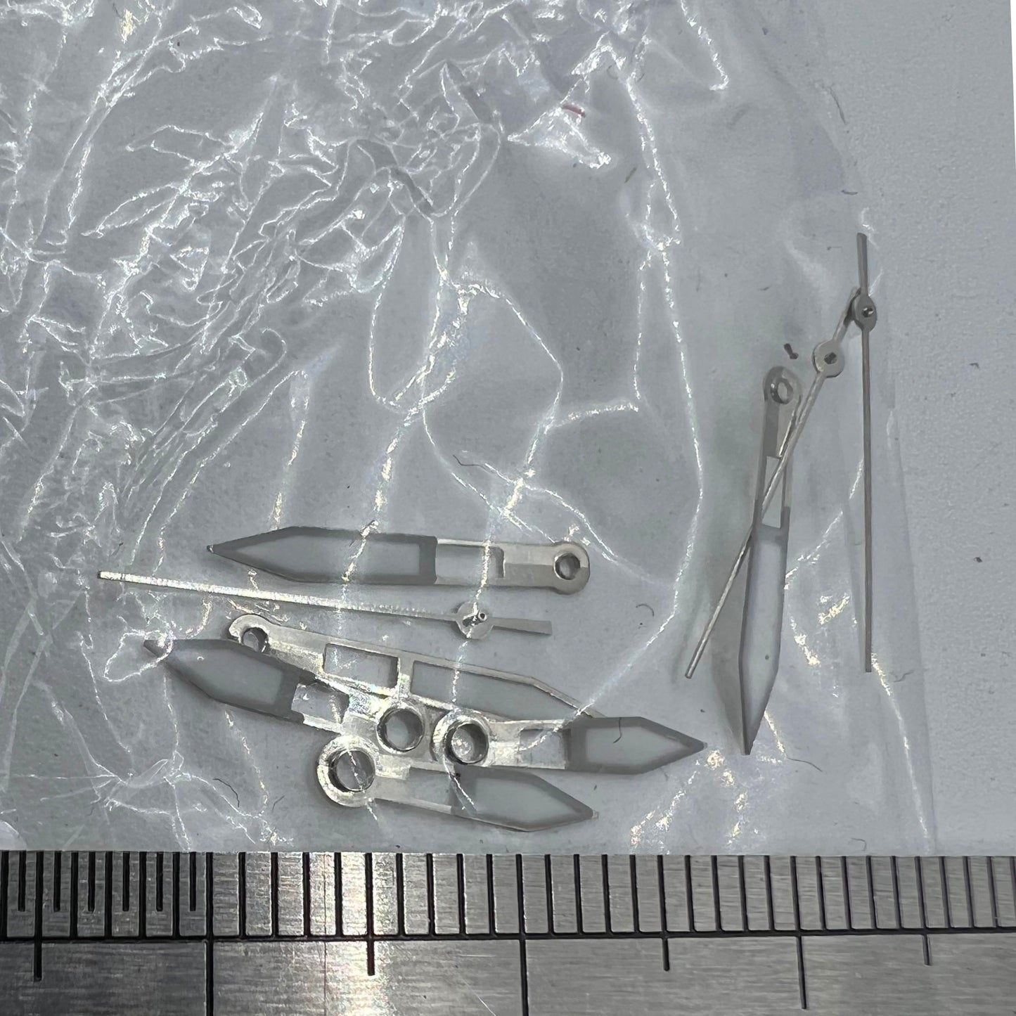 13 mm Uhrzeiger, silberner Rand, grüne Leuchtmasse für Miyota 2315 2035 2036 2115 2305