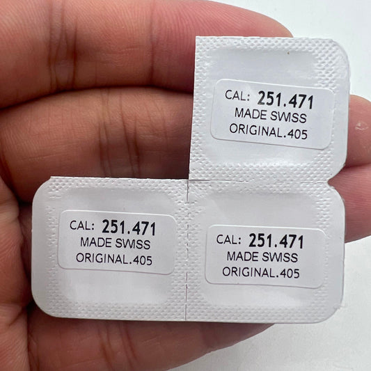 Original Watch Winding Stem for ETA 251.471 movement, Swiss made, precise fit.