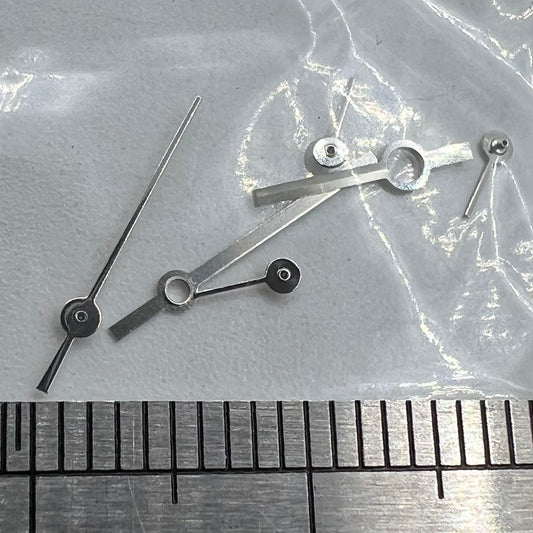 Silver watch hands compatible with Ronda 5030.D quartz movement, precise timekeeping parts by P1-H5-NO18.